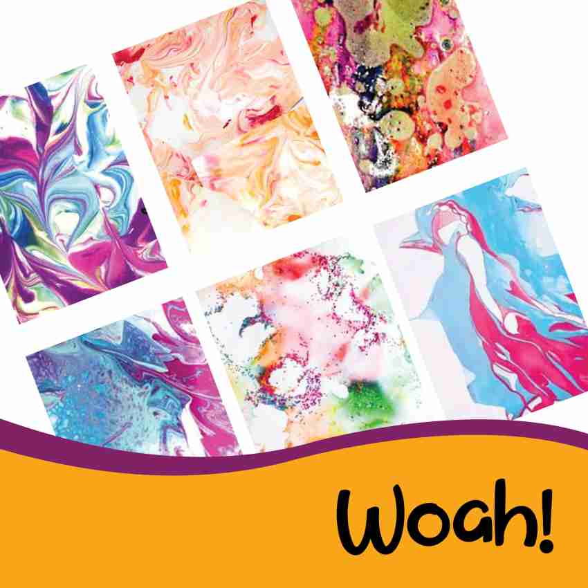 WONDRBOX Marbling Painting Kit with Art and Craft Supplies  for Boys and Girls 6-12 