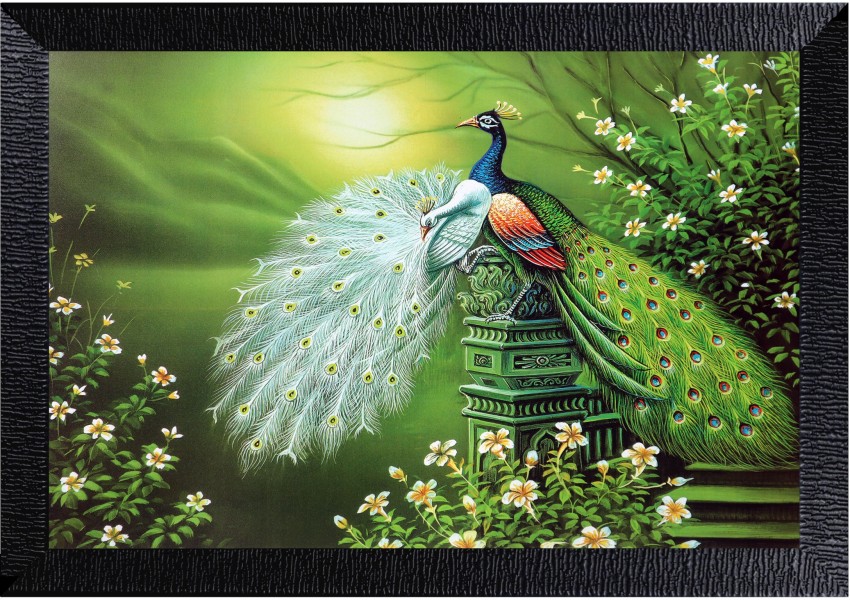 indian peacock painting