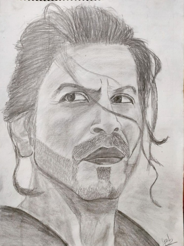 KGF CH2 ROCKY BHAI YASH GRAPHIC PENCIL SKETCH ON A4 CARTRIDGE SHEET   Other Hobbies  1733136860
