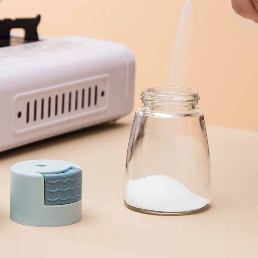 Measurable Control Salt Shaker Kitchen Push-Type Quantitative Salt