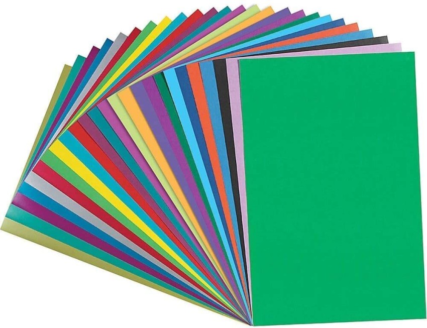 Eclet 100 pcs A4 Size Color Sheets (10 Sheets Each Color)  Art and Craft Paper Double Sided Colored(Length -27.5 cm Width - 20.3 cm)  A4 90 gsm Coloured Paper - Coloured Paper