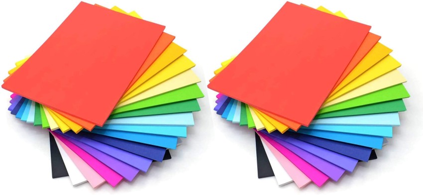 100pcs A4 Coloured Paper For Art & Craft DIY Decoration Project Office,  Home Use