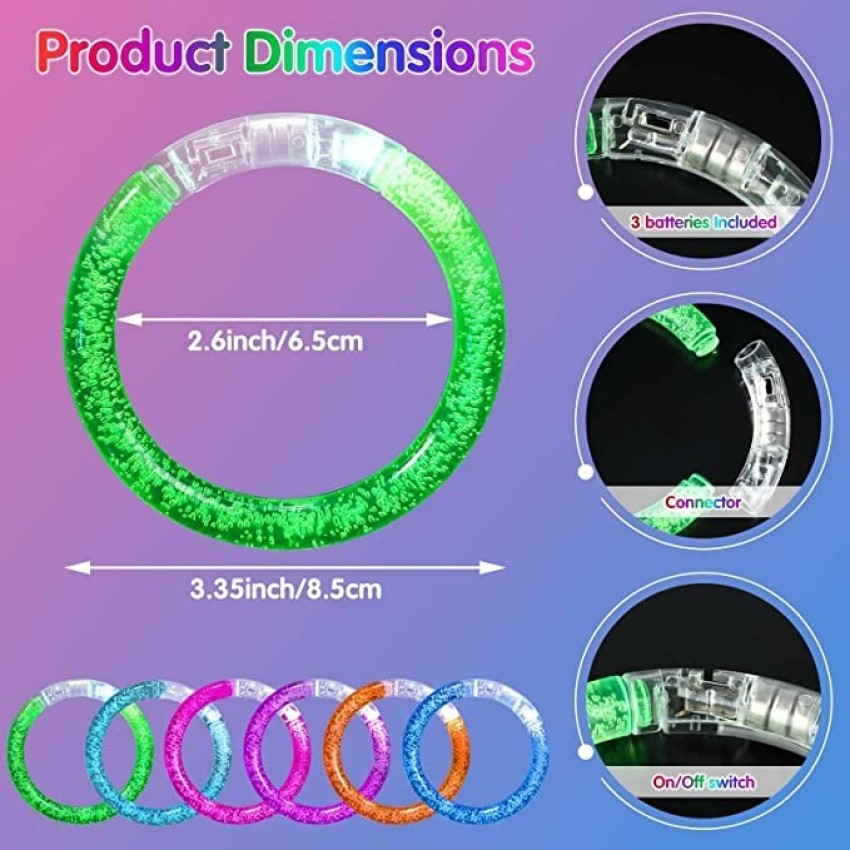 SHOPONIL LED Bracelet for Birthday Party favors Party Glow