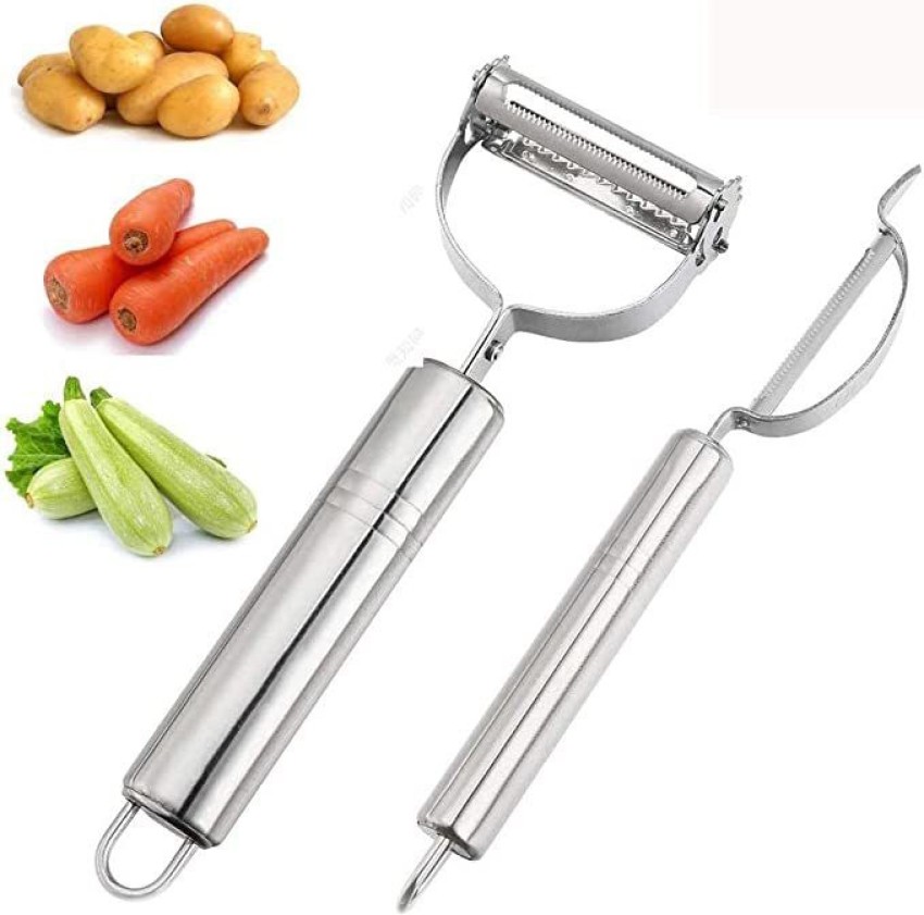 2 Pcs Y-shaped Swivel Potato Peeler, Stainless Steel Vegetable