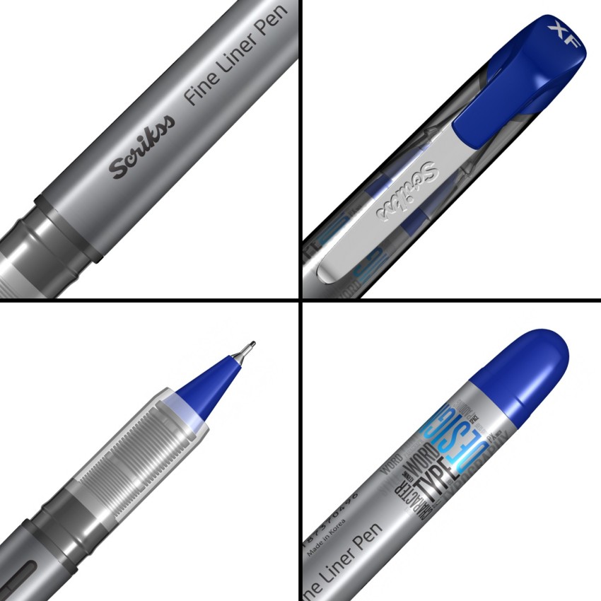 Scrikss Office 0.3 mm Fine Liner Pen - Fast Drying Water Based Ink, Chrome  Plated Tip Fineliner Pen - Buy Scrikss Office 0.3 mm Fine Liner Pen - Fast  Drying Water Based