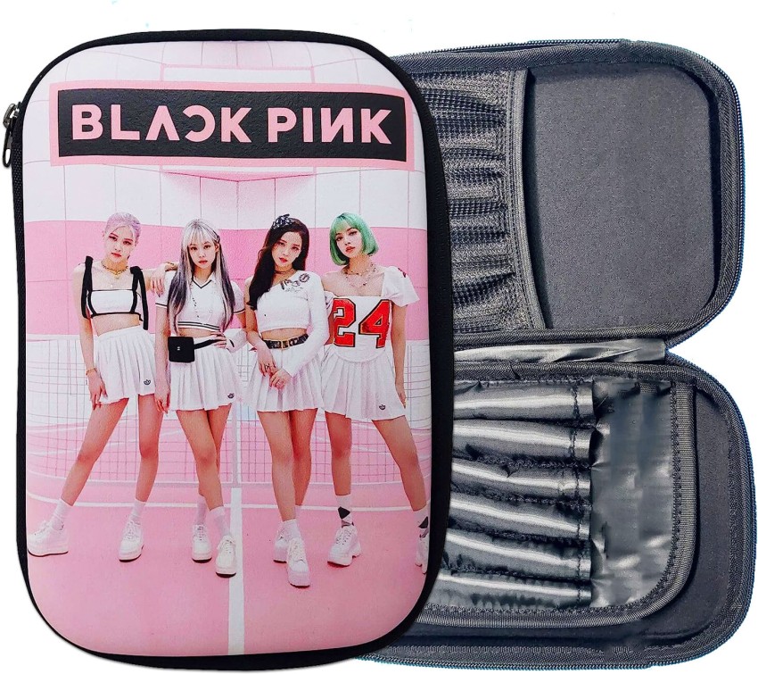 Neel Girls BTS Pink Big Pencil Pouch for Girls