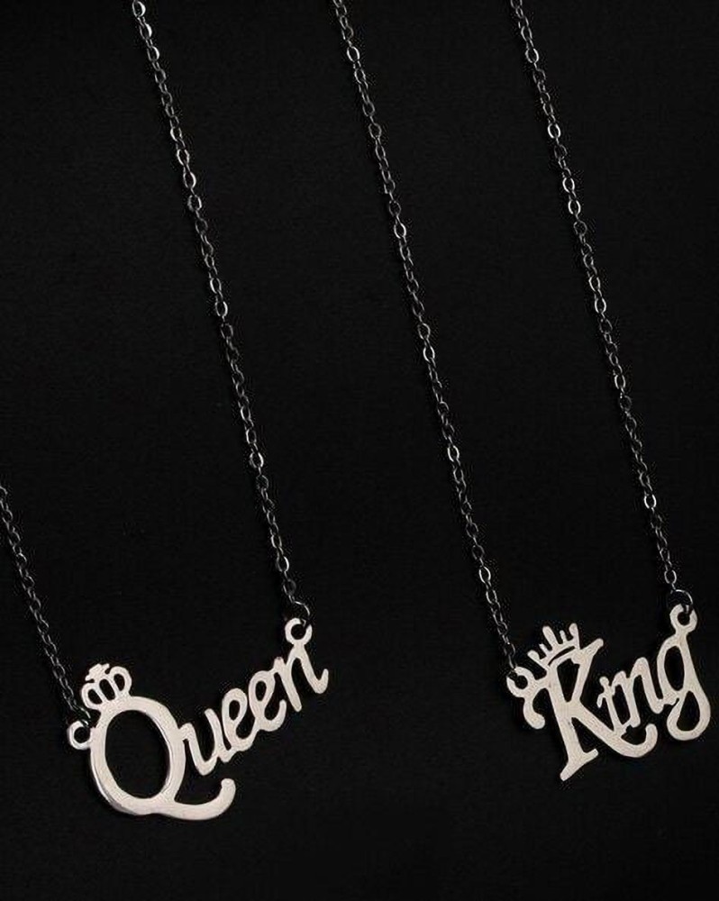 Eliza King And Queen Name Letter Pendant Sterling Silver Alloy ...