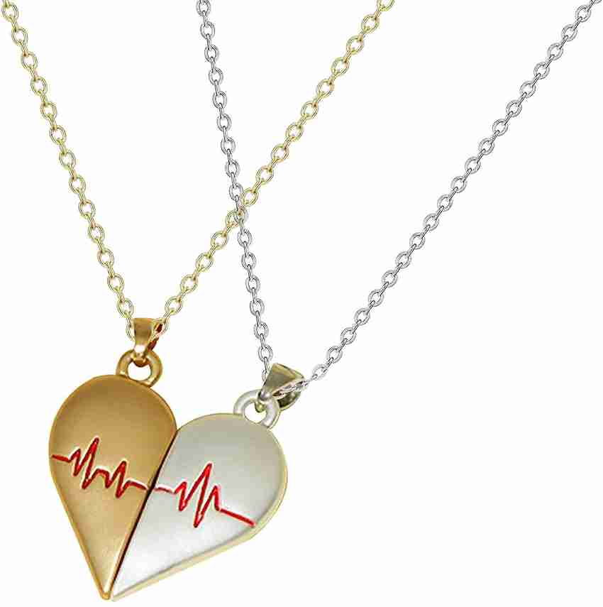Half Heart Necklace For Boyfriend And Girlfriend