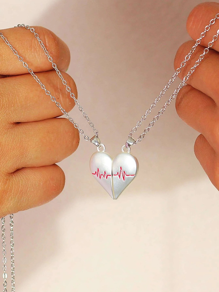 Couple locket heart discount
