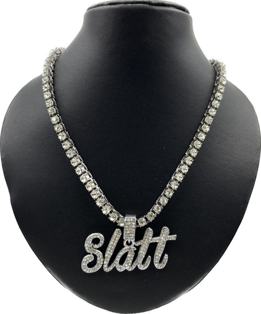 SAFISHA MC Stan Hindi Pendant Diamonds Plated (Pendant Only