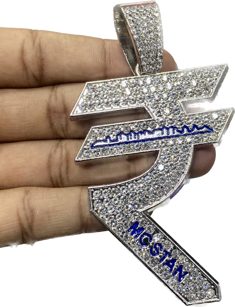 SAFISHA MC Stan Hindi Pendant Diamonds Plated (Pendant Only) Silver Alloy  Pendant Price in India - Buy SAFISHA MC Stan Hindi Pendant Diamonds Plated  (Pendant Only) Silver Alloy Pendant Online at Best