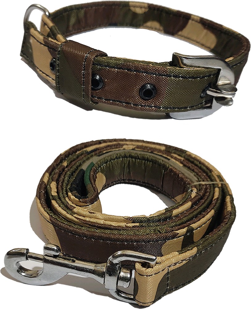 Cat Collar With Rope Traction Rope, Camo Print Adjustable Dog