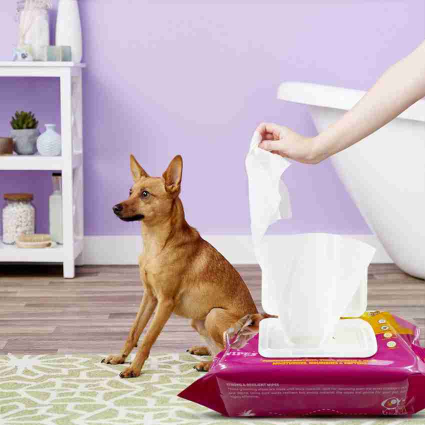 Pets Empire Pet Wipes Dog Cleaning Wipes Natural Aloe Effective