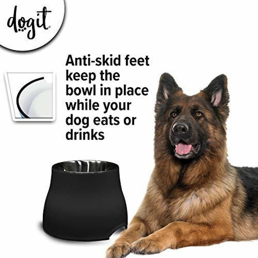 Dogit Elevated Dish Black Small