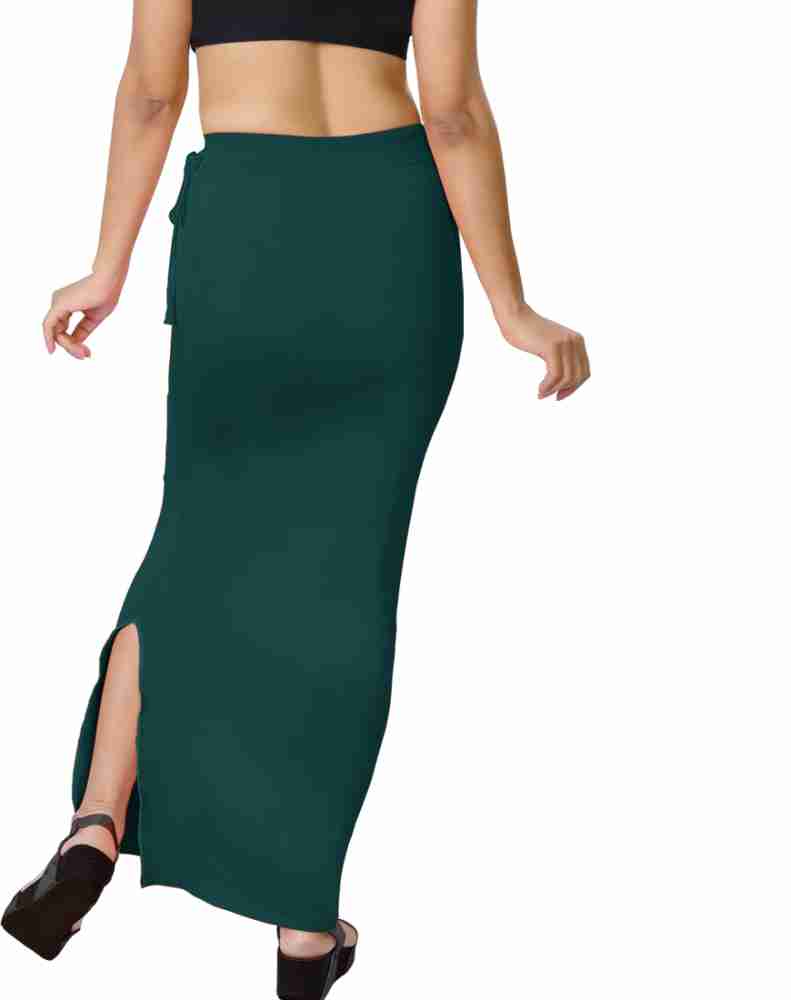 Buy Dermawear Women Green Blend Saree Shapewear (XXXL) Online at