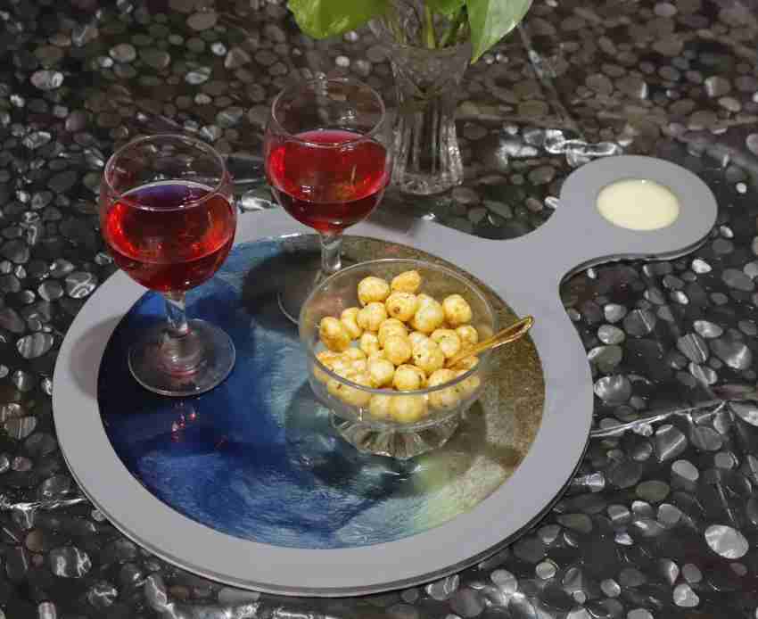 Creative Touch Handmade Ocean Round Serving Platter for Home,  Cafe,Restaurant Pizza Tray Price in India - Buy Creative Touch Handmade  Ocean Round Serving Platter for Home, Cafe,Restaurant Pizza Tray online at