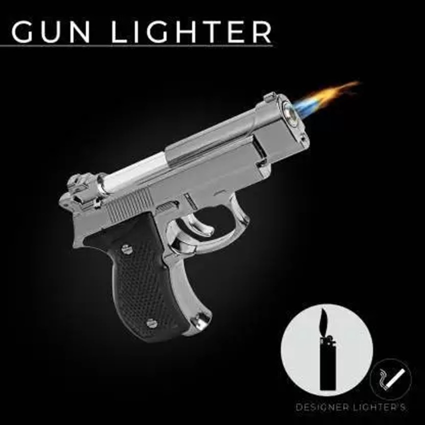 Beretta 9mm M92G Pistol Gun Shaped LIGHTER Trigger Activated Jet Torch  Flame