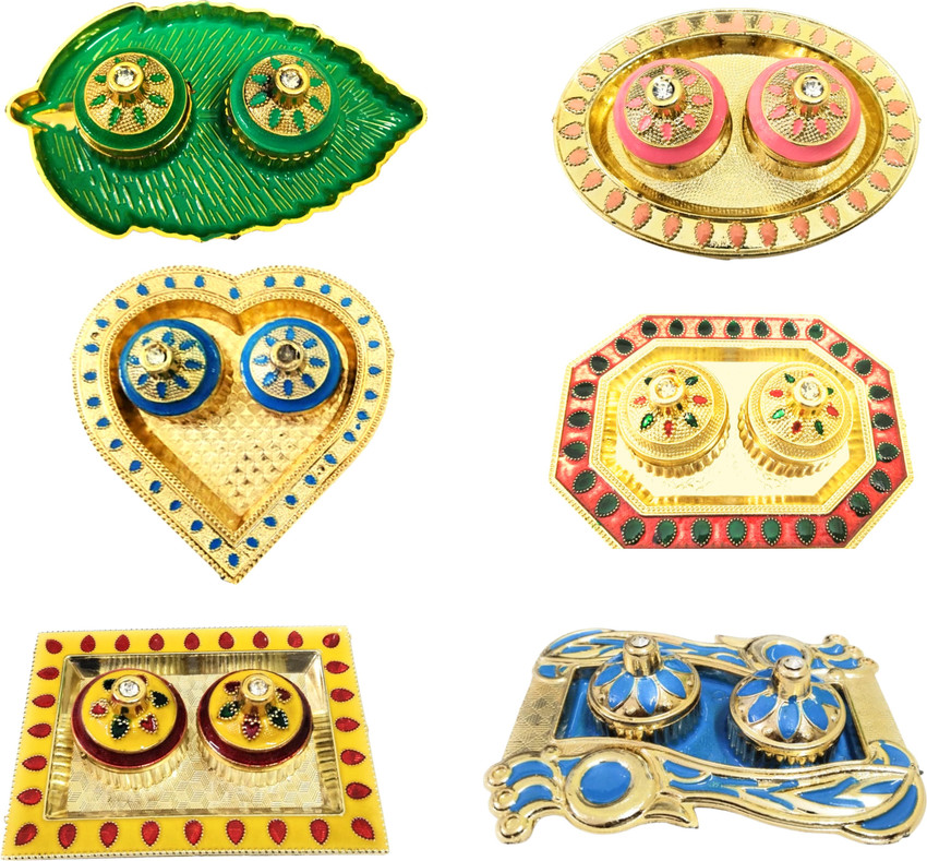Buy Haldi Kumkum Plates for Return Gifts Housewarming Gifts Puja Online in  India  Etsy