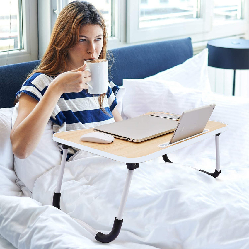 Widousy laptop bed outlet table