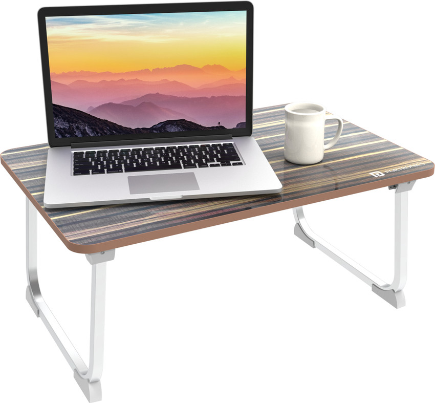 Portronics My Buddy J Foldable Wood Portable Laptop Table Price in