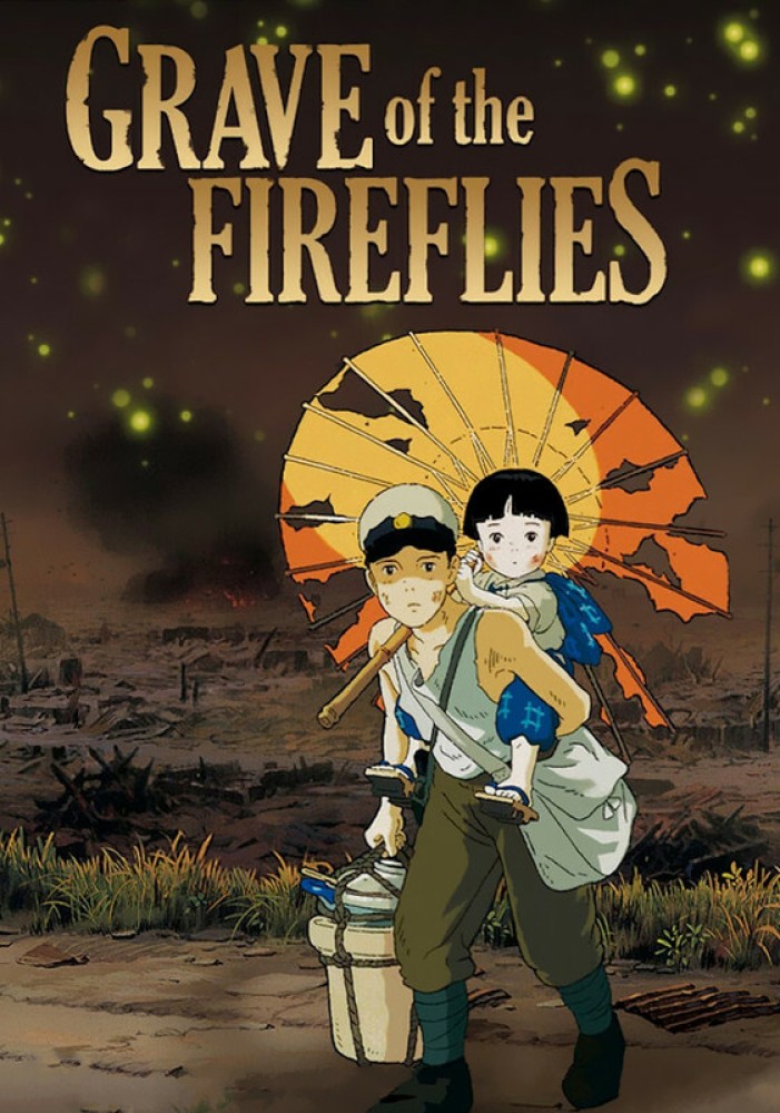 Grave of the Fireflies Movie Poster Wall Painting Home Decor 