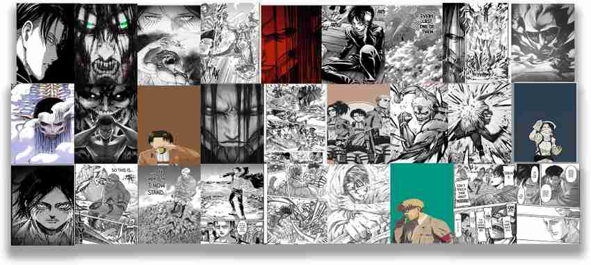 VEENSHI set of 20 manga wall collage kit of onepiece luffy gear 5 collage  kit : : Home & Kitchen