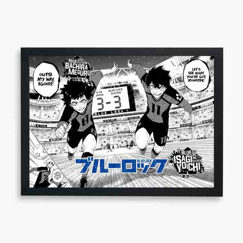 ANIME POSTER FRAME (BLUE LOCK) - Black/White Wall Poster For Home And  Office With Frame, (12.6*9.6) Photographic Paper - Animation & Cartoons,  Decorative, Art & Paintings posters in India - Buy art