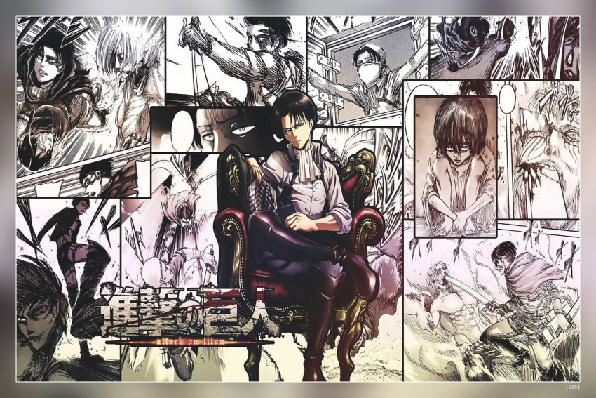 Shingeki No Kyojin Levi Eren Poster – My Hot Posters