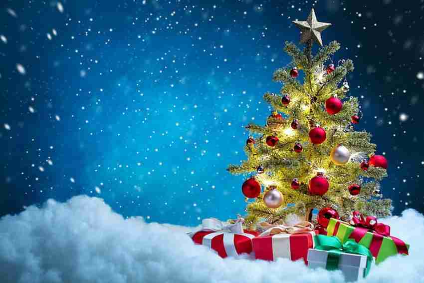 christmas gifts under tree wallpaper