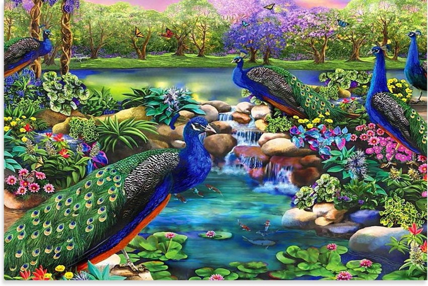 beautiful peacocks paintings