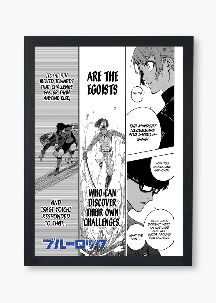 ANIME POSTER FRAME (BLUE LOCK) - Black/White Wall Poster For Home And  Office With Frame, (12.6*9.6) Photographic Paper - Animation & Cartoons,  Decorative, Art & Paintings posters in India - Buy art