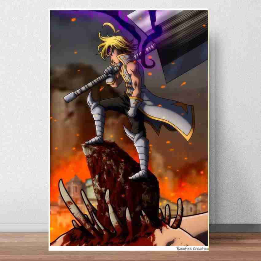 The Seven Deadly Sins Anime Poster and Prints Unframed Wall Decor 12x18