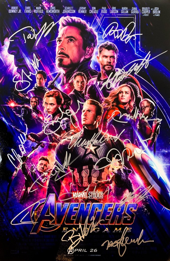 Avengers Endgame Cast signature poster print in A3 Paper Print - Movies  posters in India - Buy art, film, design, movie, music, nature and  educational paintings/wallpapers at