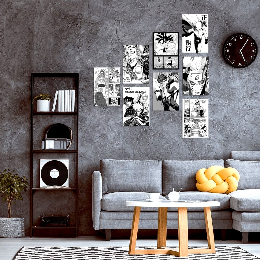 VEENSHI set of 20 manga wall collage kit of onepiece luffy gear 5 collage  kit : : Home & Kitchen