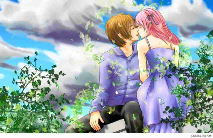 Beautiful cute couples anime Poster Multicolor Photo Paper Print Poster  Photographic Paper - Animation & Cartoons posters in India - Buy art, film,  design, movie, music, nature and educational paintings/wallpapers at