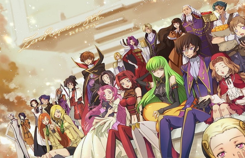 Lelouch Lamperouge Suzaku Kururugi C.C. Geass Anime, Anime