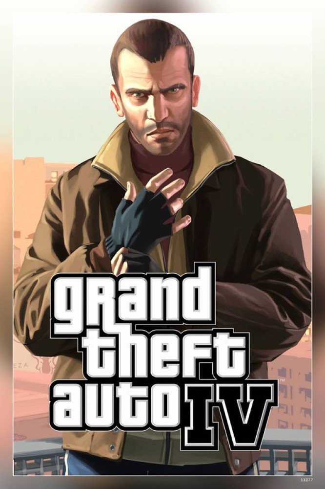 Quadro Decorativo Niko Gta 4 Poster