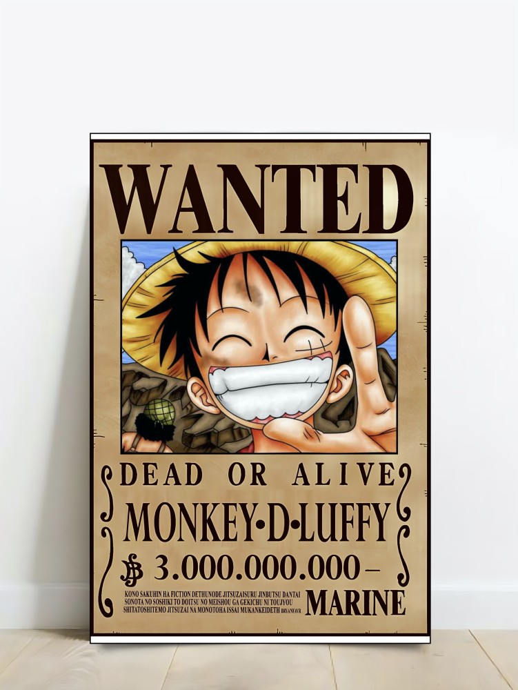 One Piece Wanted Poster Luffy (500 Million Berries), 40% OFF