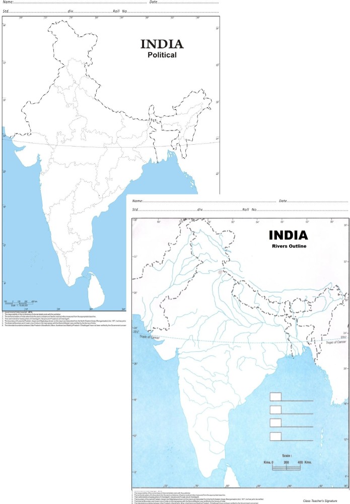 India Blank Map with Neighbouring Countries HD