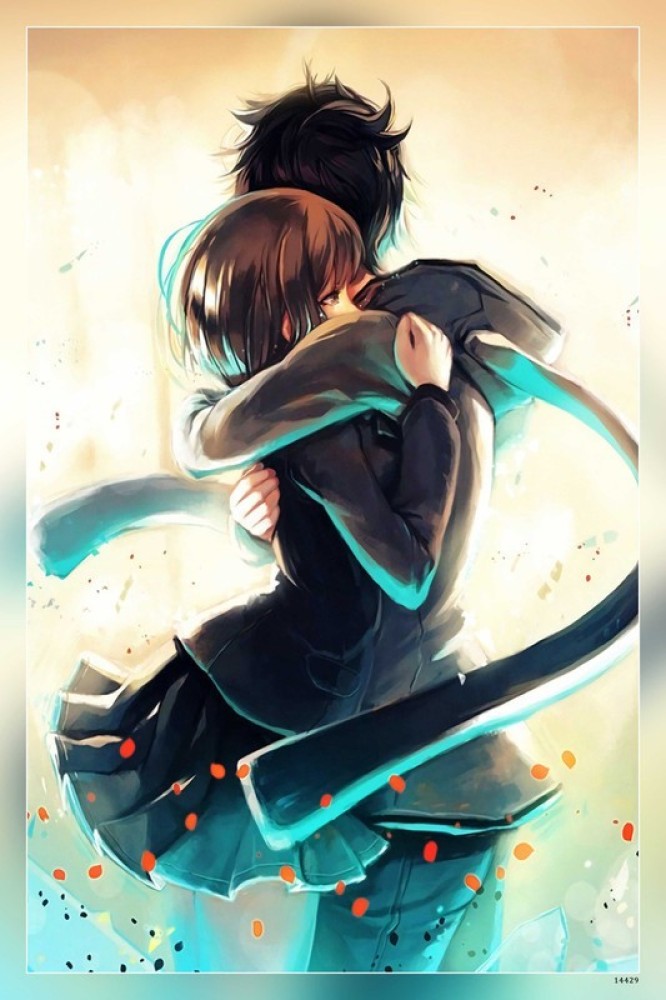 Anime boy and girl hug  by GokuGohanFan on DeviantArt