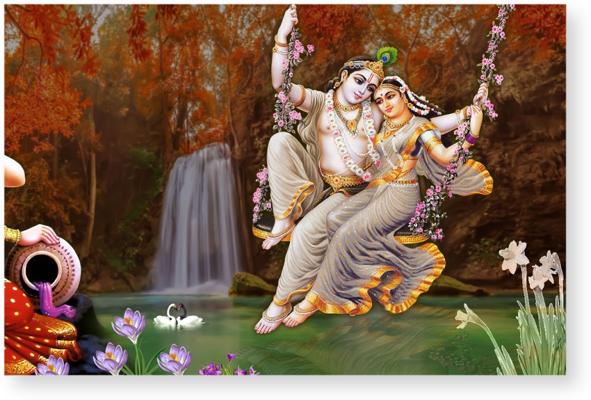lord krishna with radha rani