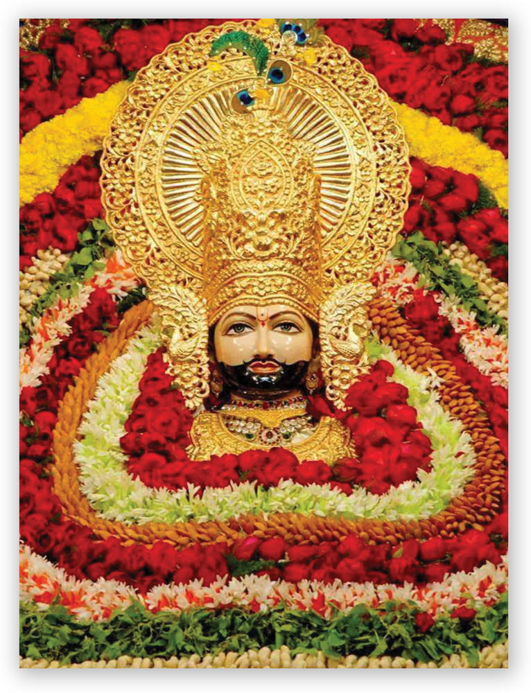 REGALOCASILA Shyam Baba Khatu Shyam Poster Hindu God Poster With UV  Textured  Room Decoration Spiritual Gift  Reprint On Non Tearable  Waterproof Polyester  Home Decor  Unframed Size 12x18 Inches 