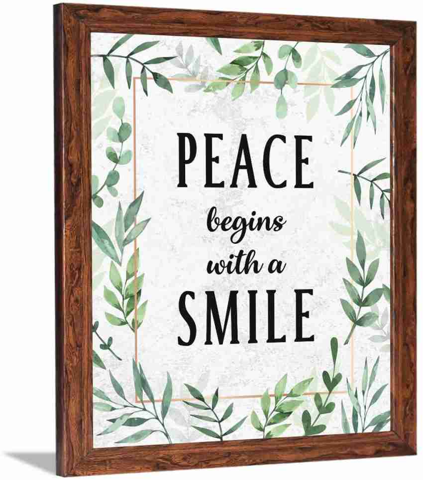 Peace Quotes Wall Frames - Framed Peace Posters for Wall ...
