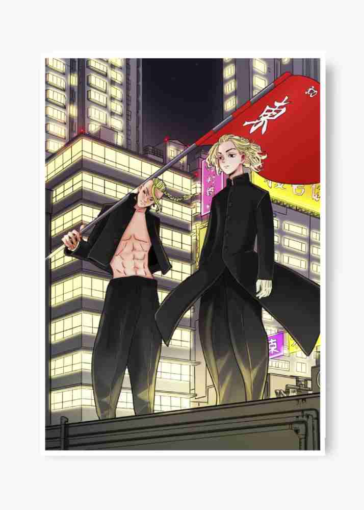 ANIME POSTER FRAME - TOKYO REVENGERS MANGA PANEL - Black Framed