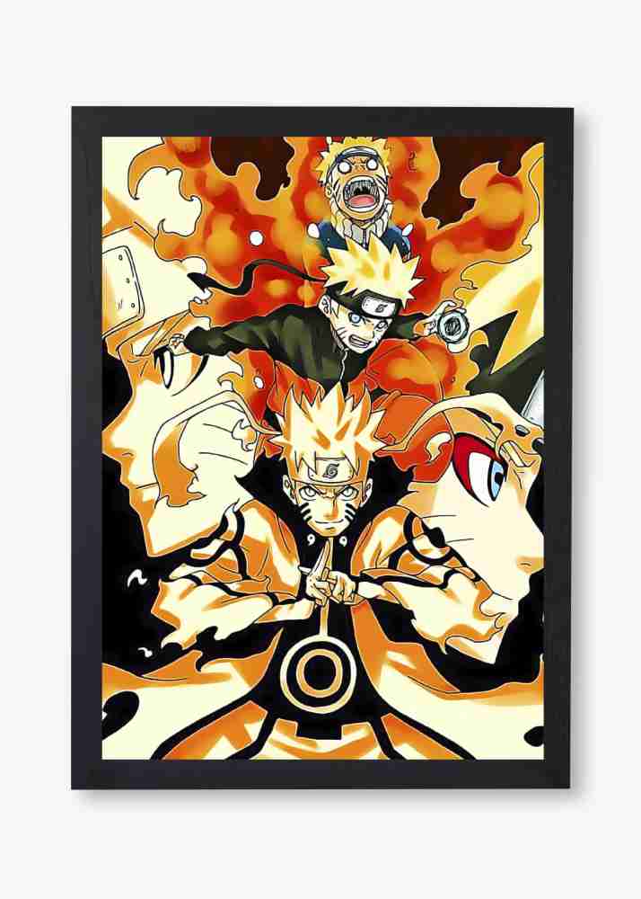 NARUTO ANIME WALL POSTER, PACK OF 18 wall collage kit, ANIME WALL COLLAGE6  * 4 inches, Naruto Uzumaki, Sasuke Uchiha