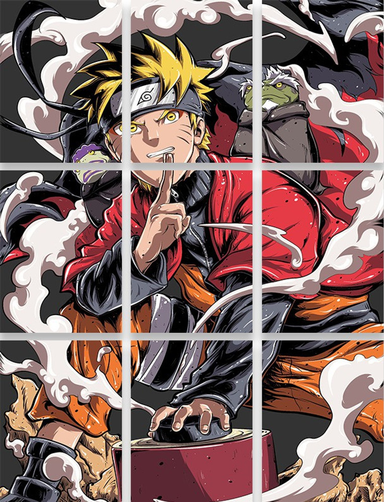 naruto Block kit for your wall anime wall poster naruto poster - 9 Block  kit Paper Print - Animation & Cartoons posters in India - Buy art, film,  design, movie, music, nature