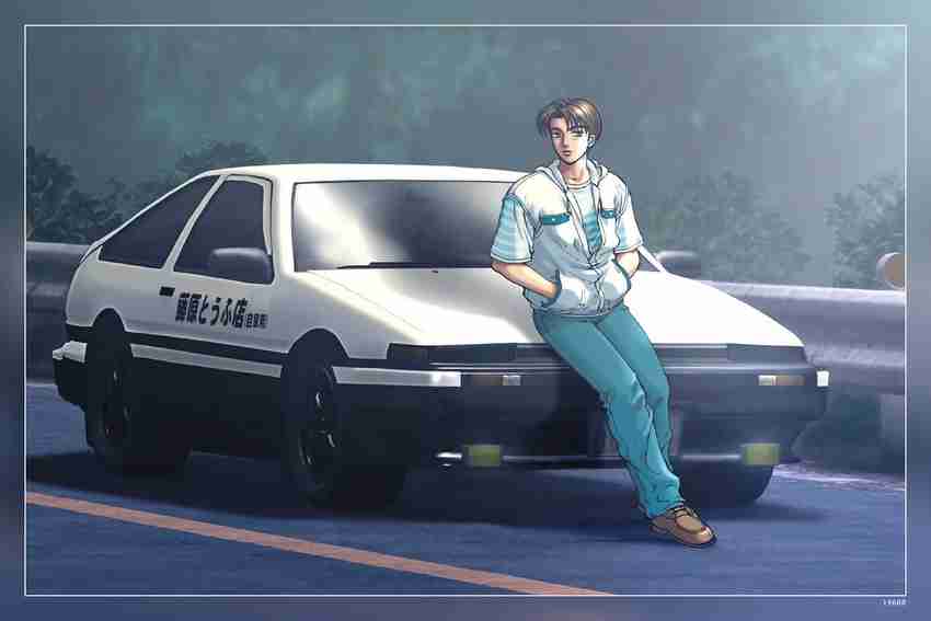 Initial D car anime Cars' Poster, picture, metal print, paint by riot speed