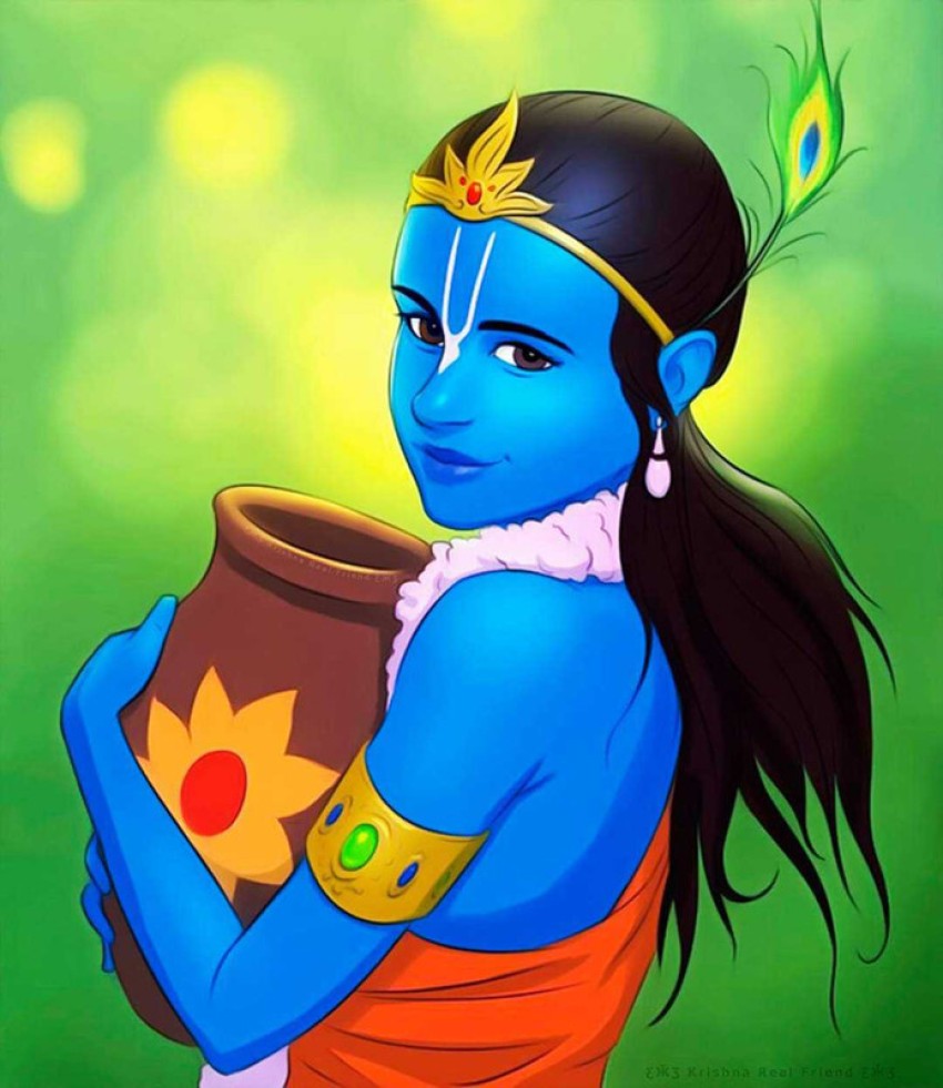 animated baby lord krishna wallpapers