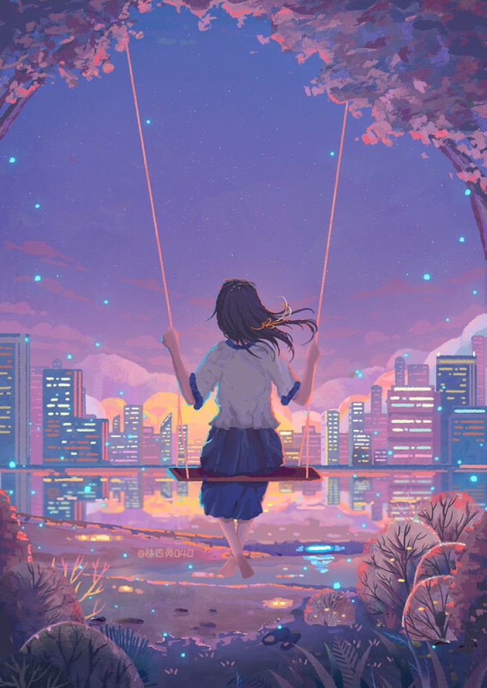 Anime Girls Beautiful Anime Scenery Aesthetic Hd Lofi Anime Hd Matte Finish  Poster Paper Print - Animation & Cartoons posters in India - Buy art, film,  design, movie, music, nature and educational