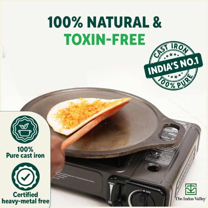 Buy 100% Pure Iron Tawa / Tava Online at Best Price in India - 40% OFF –  The Indus Valley